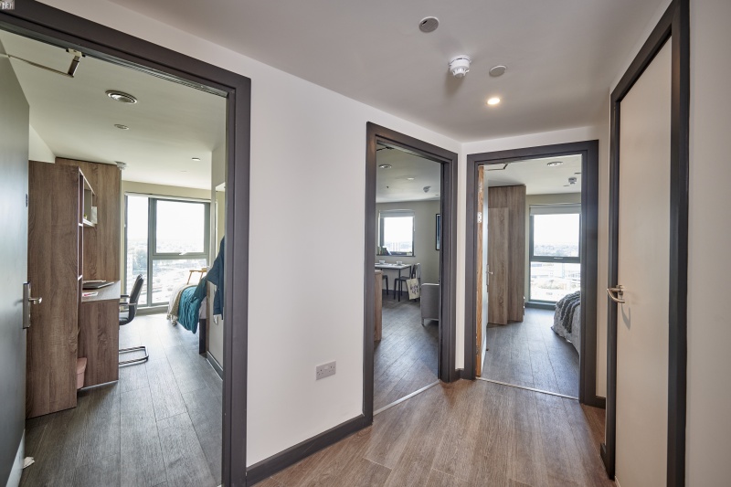 Hallway in 2-Bedroom Apartment
