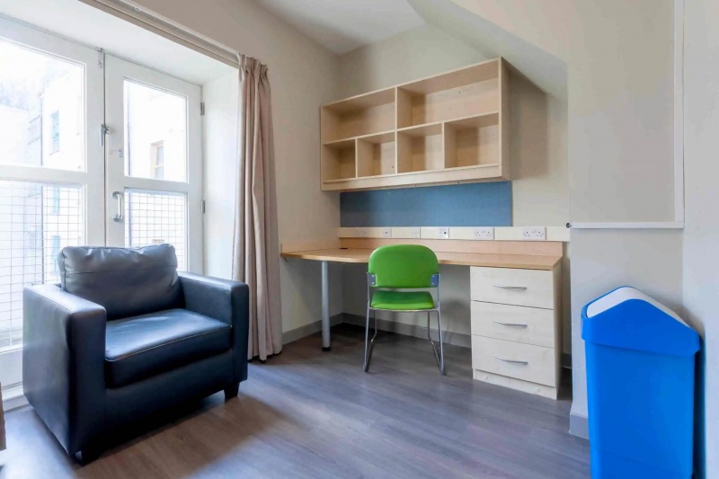 Student room at The Old Fire Station in Aberdeen 