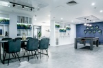Modern study spaces with desks, chairs, and ample lighting, providing a conducive environment for st