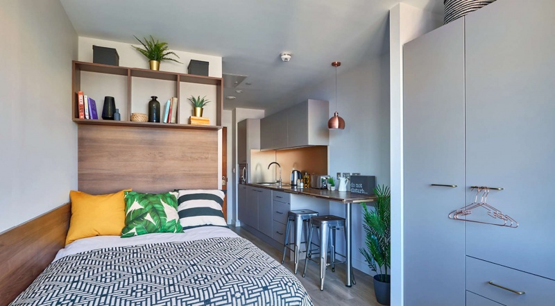 Student room in Cumberland Place