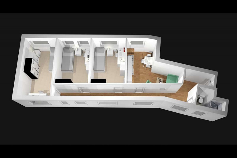 plan share apartment at 207 King Street
