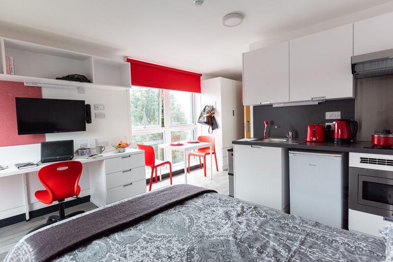 Spacious and modern studio with big windows in Coventry, Abbey House by Mezzino