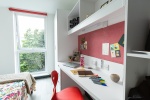 Bright and spacious student bedroom, double bed at Abbey House, Coventry