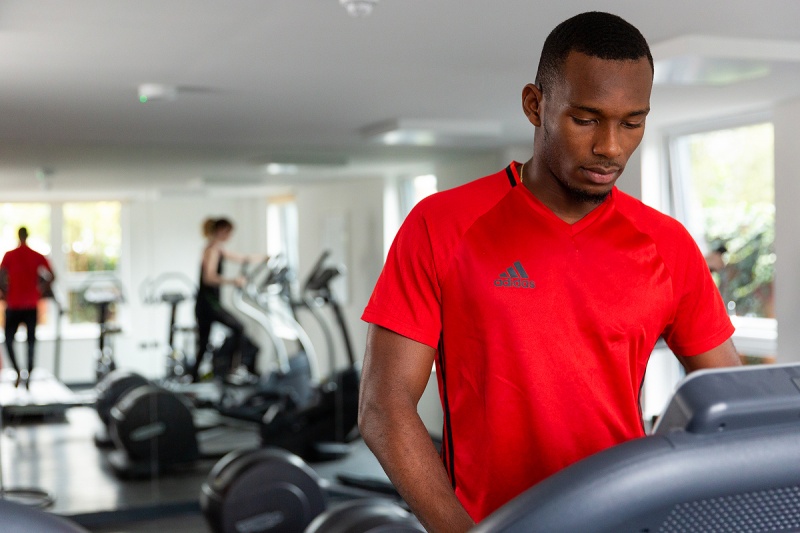 Well-equipped gym at Abbey House, Coventry with various fitness machines
