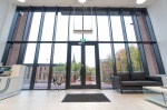 Main entrance of Unity Square student accommodation in Liverpool.