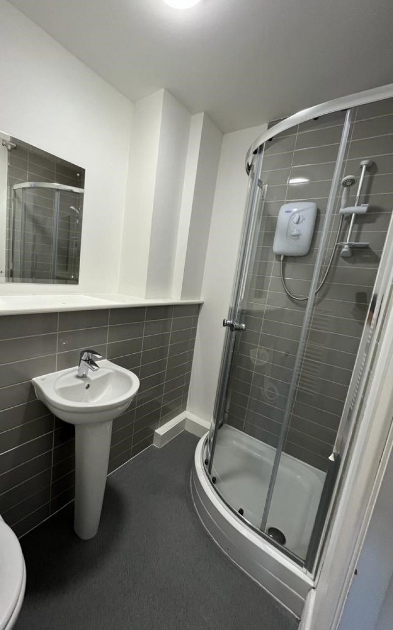 Modern bathroom at Express Studios Nottingham