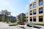 Modern exterior of Luna student accommodation in Hatfield, showcasing contemporary architecture
