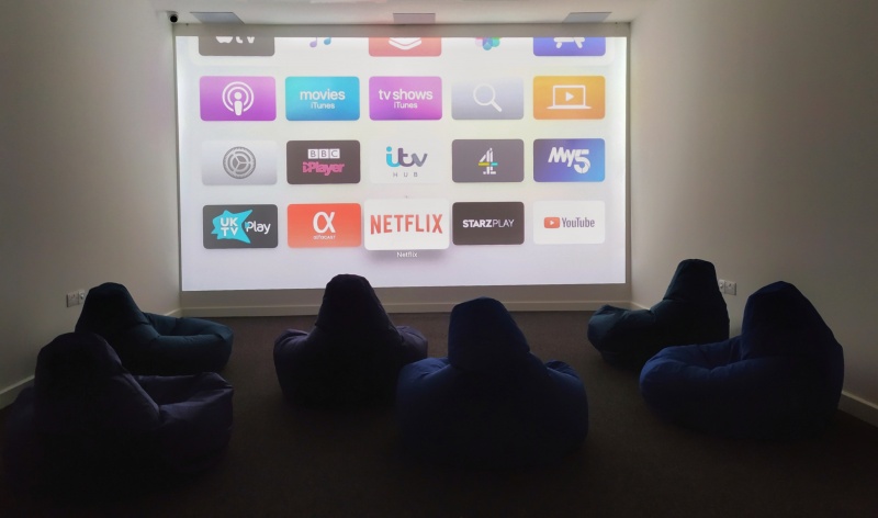 Cinema room for students 