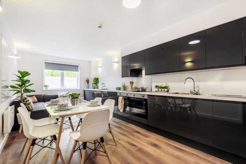 Communal kitchen at The Park