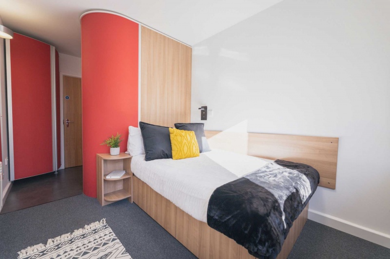 Student room at The Park, residence hall in Oxford