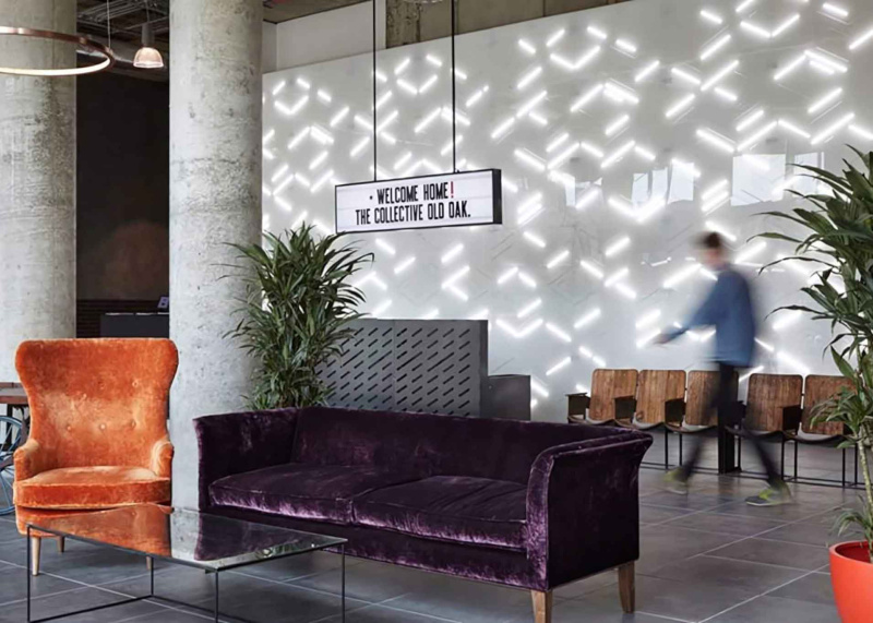 Reception Area at The CollectiveOld Oak in London