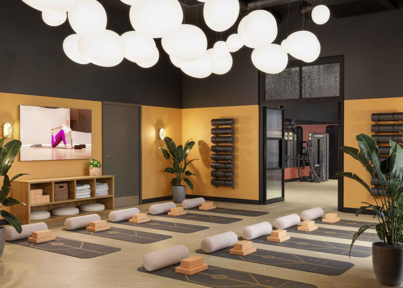 Zen wellbeing room at Fusion Manchester for yoga and relaxation.