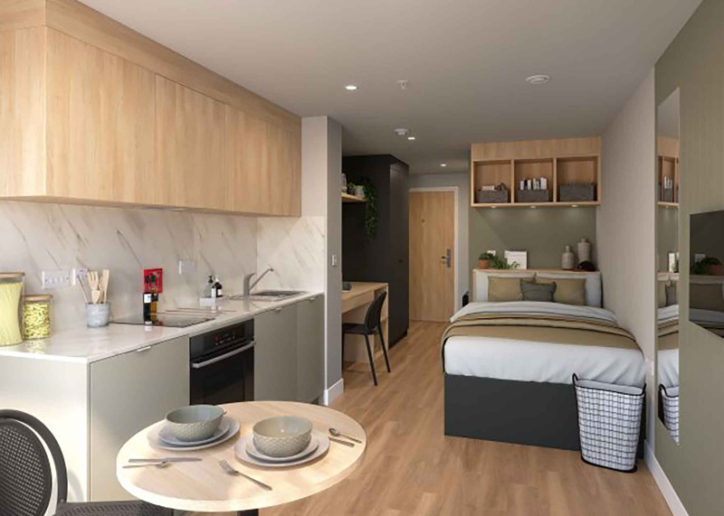 Studio Type 1A at Fusion Leeds with a bright, modern de