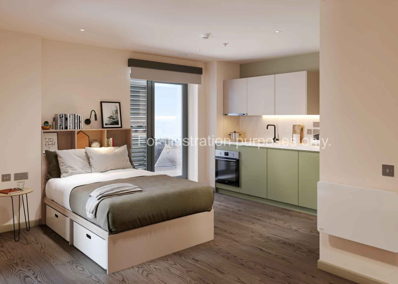 Bright studio at the Malt Works accommdodation