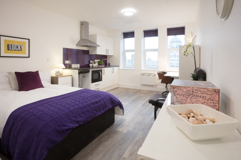 Comfortable student room at Express Studios Nottingham