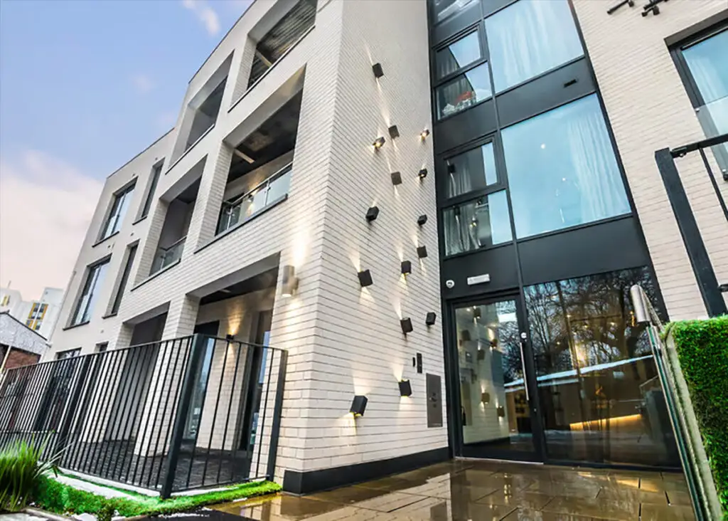 The exterior building of the Residence student accommodation