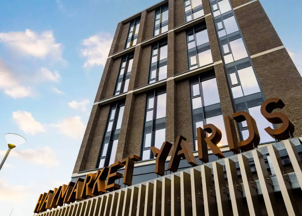 Haymarket Yard front external sign