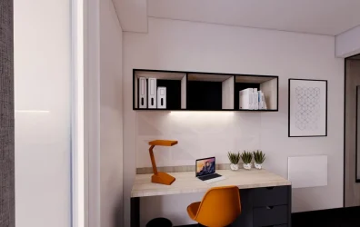Typical ensuite bedroom in a shared apartment at Bridgeside