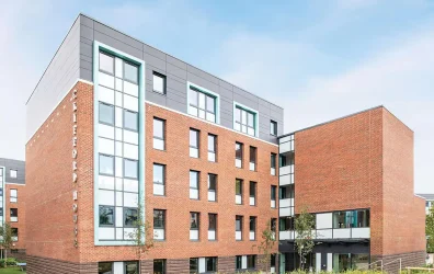 exterior building of Clifford House student accommodation Exeter