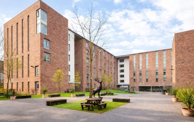 The Foundry Courtyard building in Glasgow, exterior view