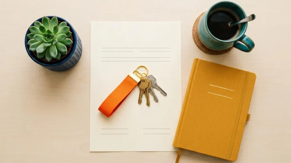 Tenancy agreement and keys representing UK rental law changes
