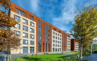 external courtyard student accommodation Luneside in Lancaster