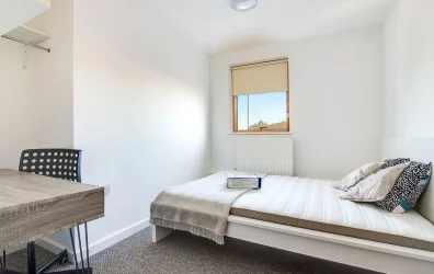 New Malden Hall One Bedroom Apartment Bedroom